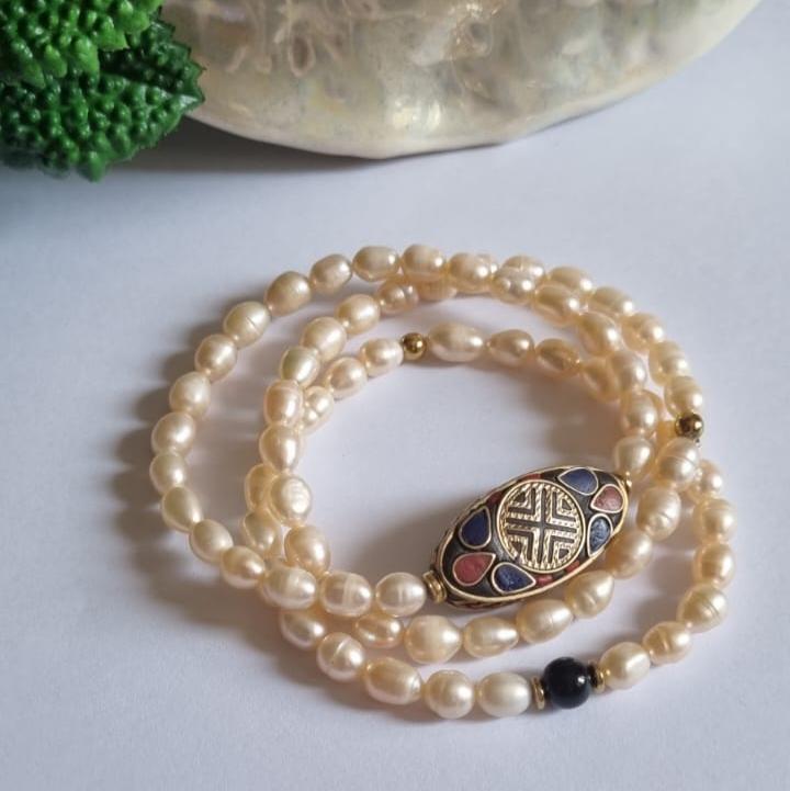 Set Perla Tibet - Brățară + Colier