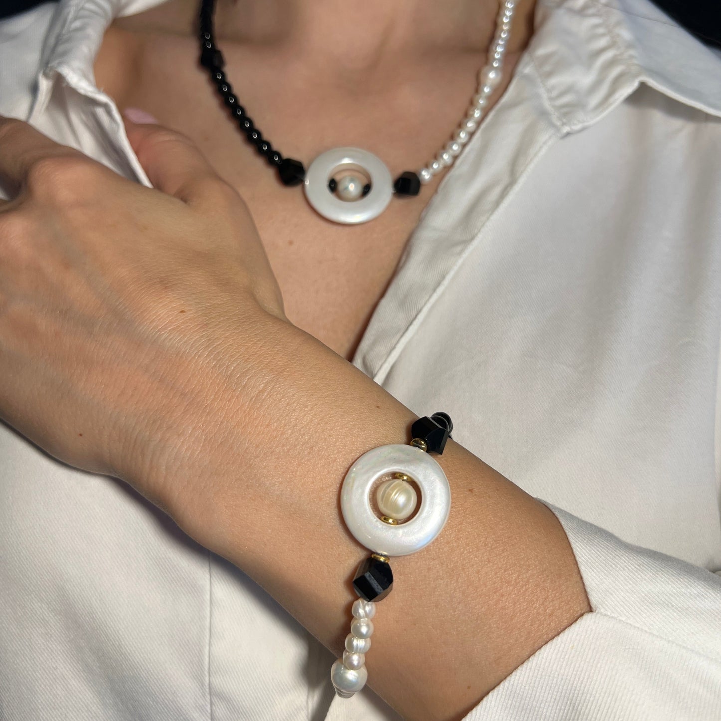 Set Yin & Yang - Brățară + Colier