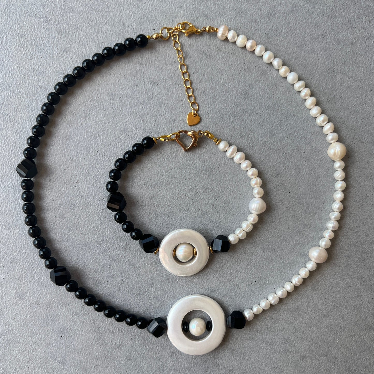 Set Yin & Yang - Brățară + Colier