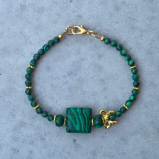 Brățară Gold Malachit