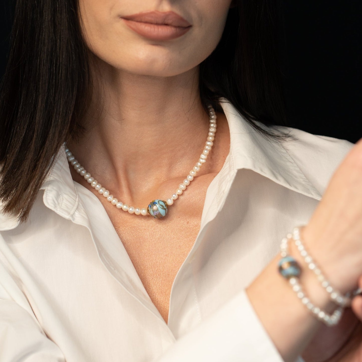 Colier Perla Cloisonné