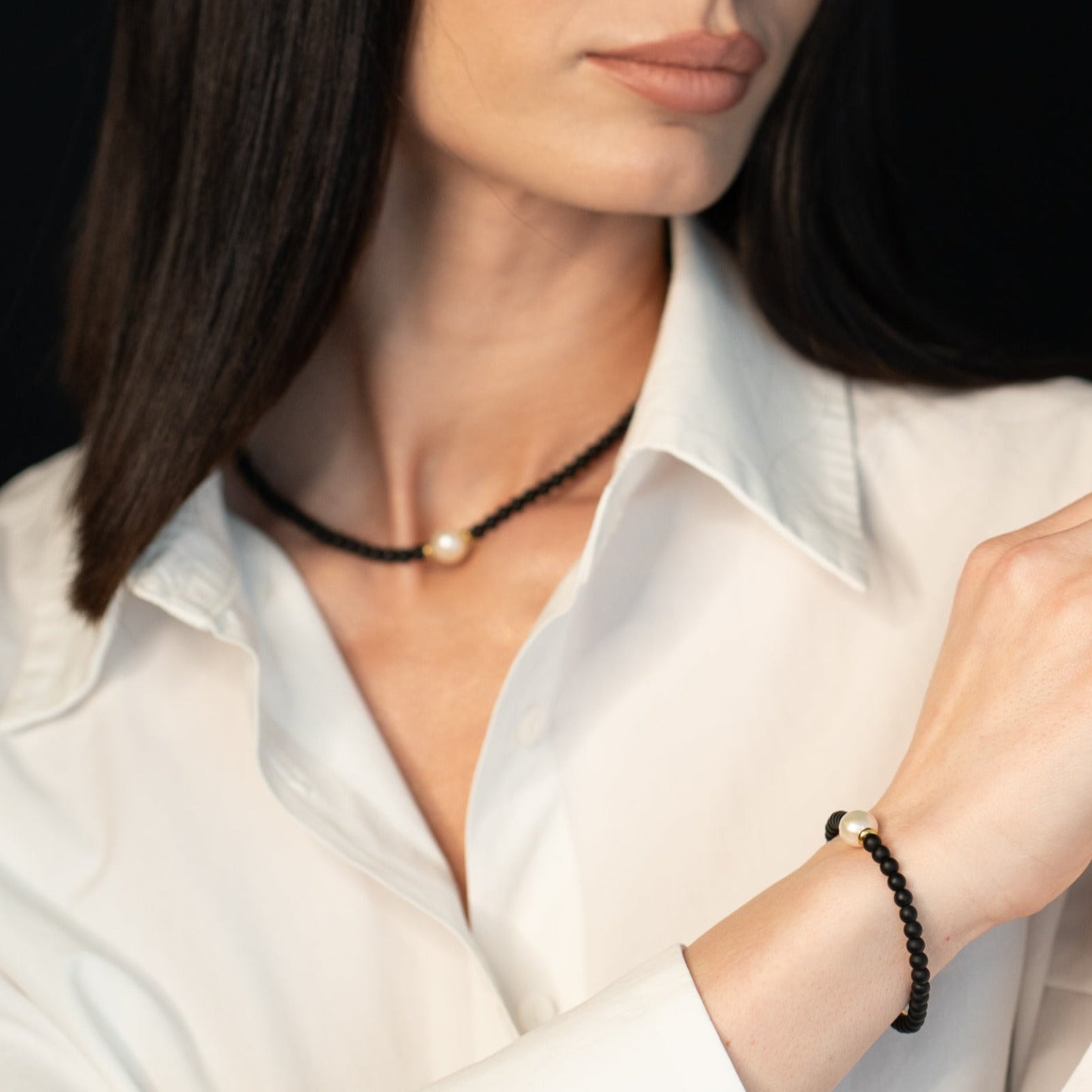 Set Onix - Brățară + Colier