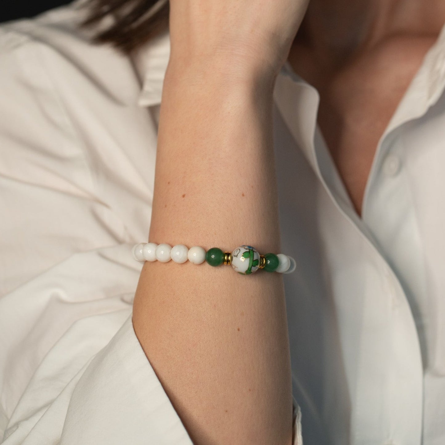 Brățară Coral Cloisoneé